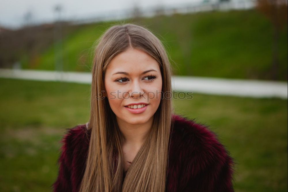 Similar – young woman in front of ivy house wall