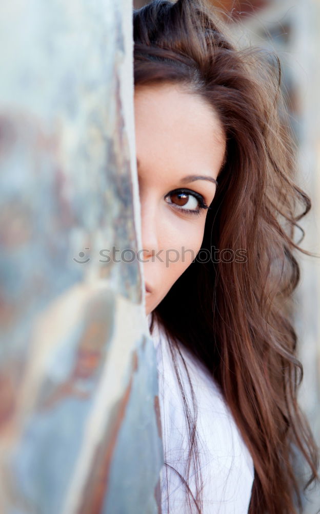 Similar – Image, Stock Photo Woman against the light