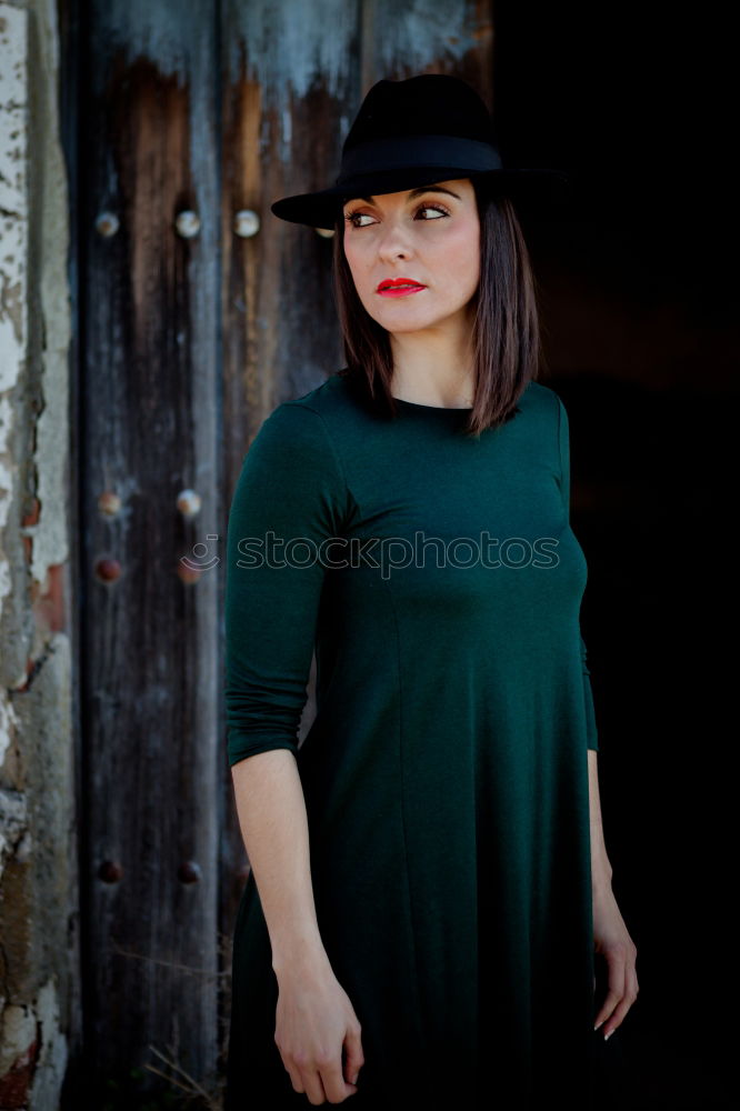 Similar – Image, Stock Photo Pretty brunette woman
