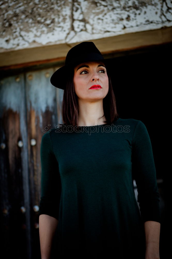Similar – Image, Stock Photo Pretty brunette woman