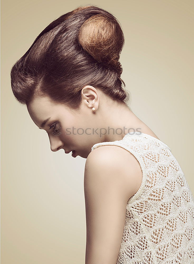 Similar – Image, Stock Photo fashion woman looking up