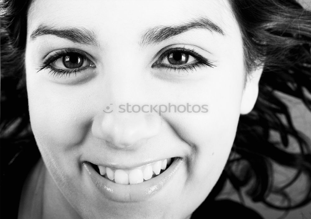 Similar – Image, Stock Photo dimple child Cap Grinning