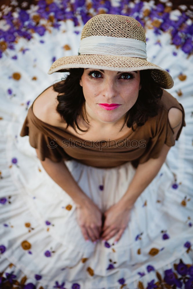 Similar – Image, Stock Photo Pretty brunette woman