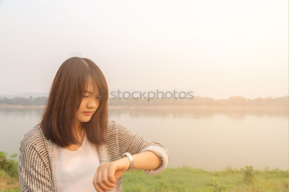 Similar – Image, Stock Photo Graceful II. Young woman