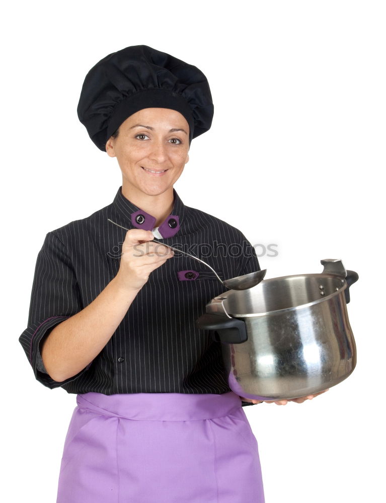 Similar – Woman Looking inside a Trash Can