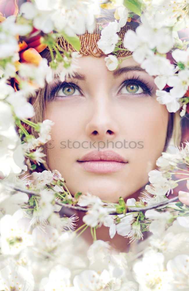 Similar – Image, Stock Photo Men With Flowers In Their Beards