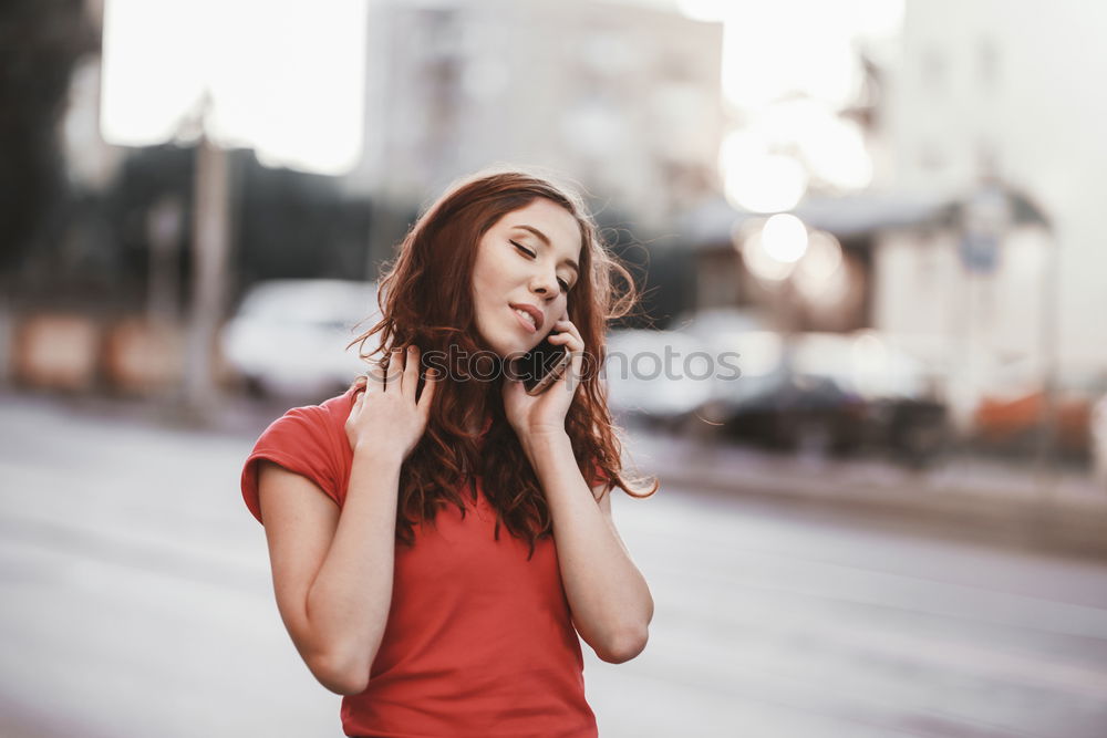 Similar – Image, Stock Photo Young pretty woman at scooter