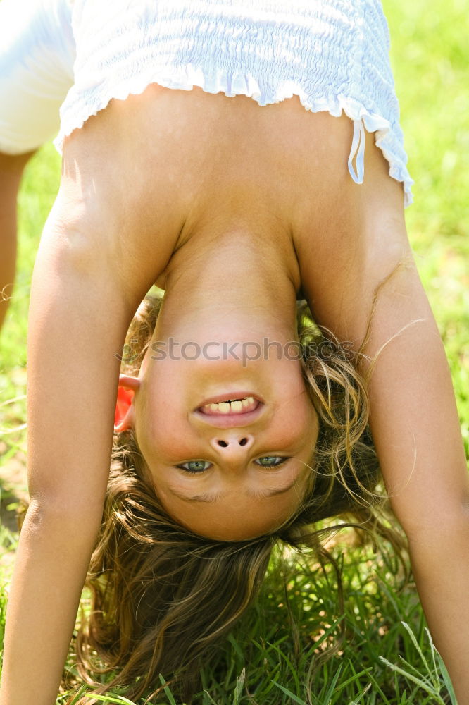 Similar – Image, Stock Photo romping around in the garden