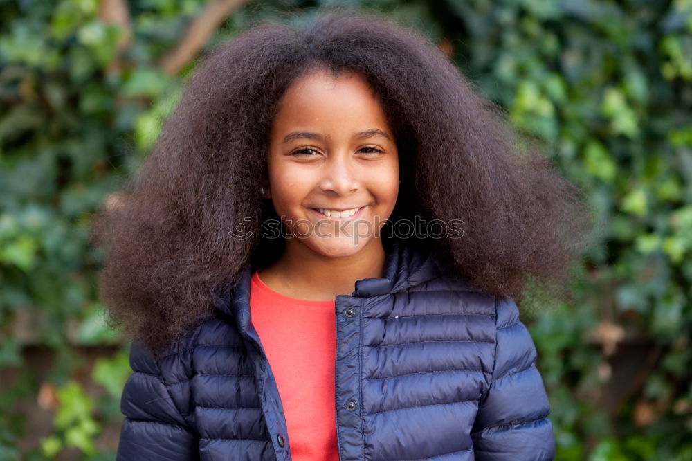 Similar – Pretty girl with long afro hair