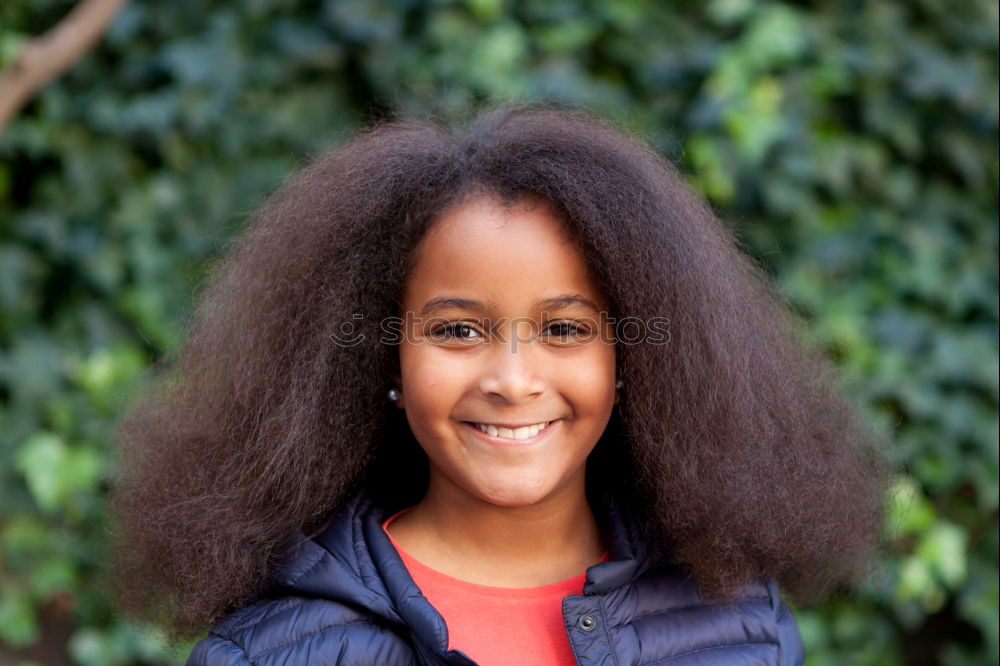 Similar – Pretty girl with long afro hair