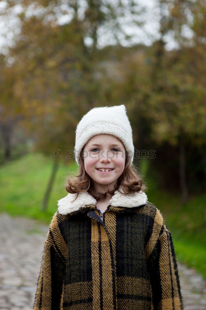 Similar – Image, Stock Photo Pretty little girl in the street