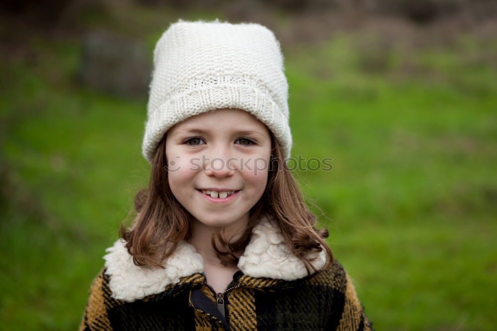 Similar – Image, Stock Photo Pretty girl in a park at winter