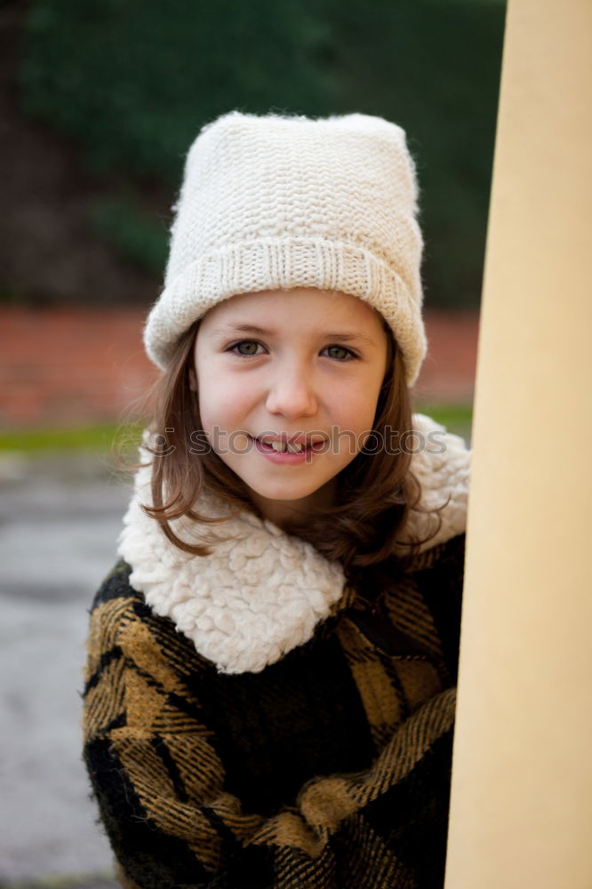 Similar – Image, Stock Photo Pretty little girl in the street