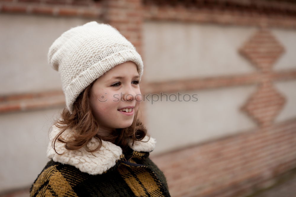 Similar – Image, Stock Photo Pretty girl in a park at winter