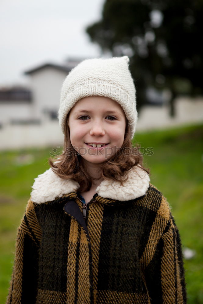 Similar – Image, Stock Photo Pretty little girl in the street