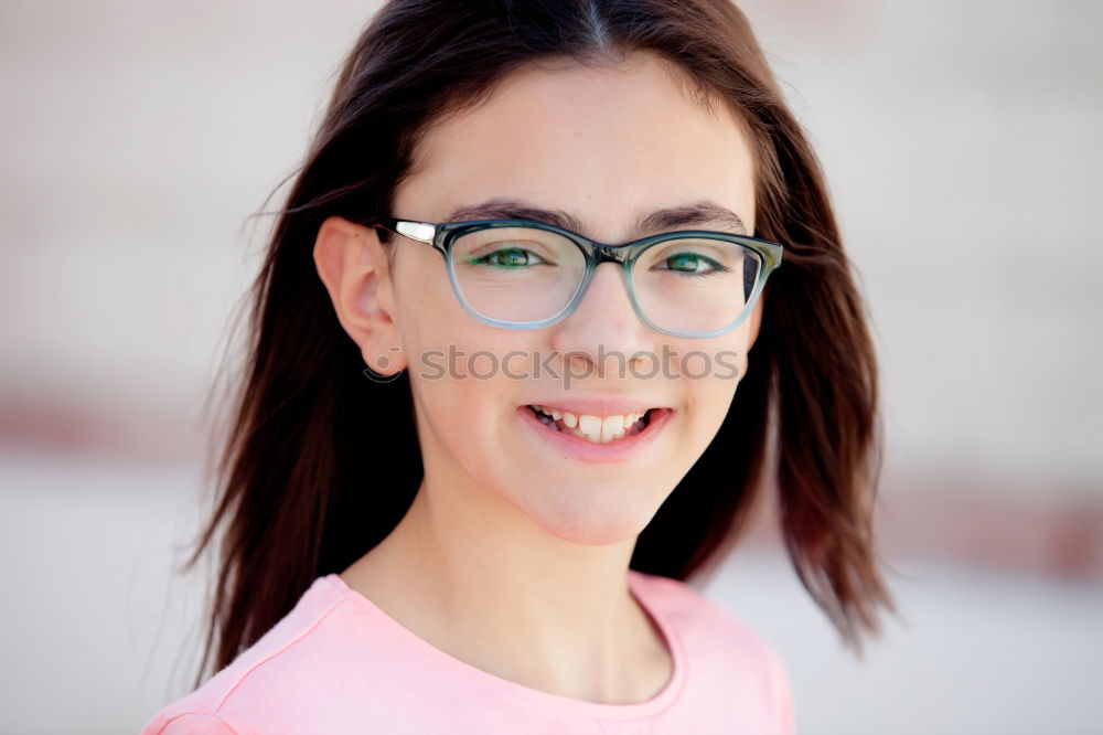 Similar – Adorable preteen girl