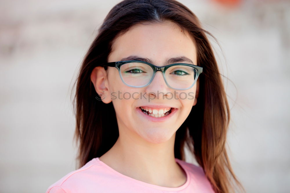 Image, Stock Photo Adorable preteen girl