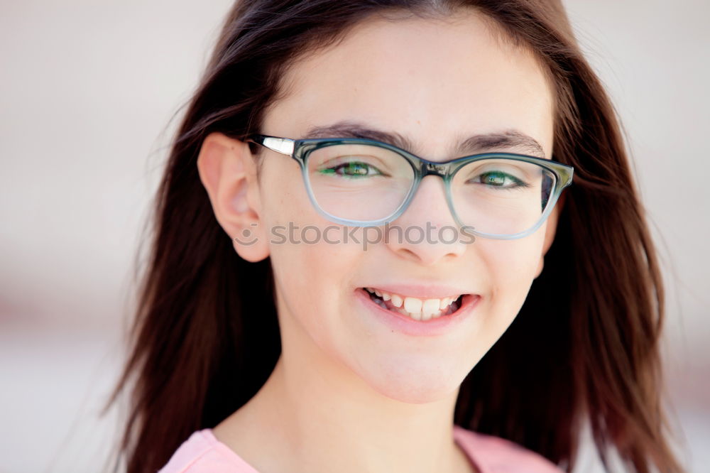 Adorable preteen girl