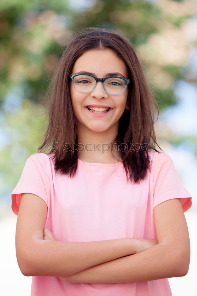 Similar – Adorable preteen girl