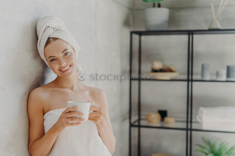 Similar – Image, Stock Photo Young beautiful blonde woman in the bed blowing a candle in a chocolate muffin