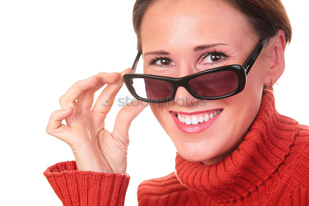 Similar – Image, Stock Photo Portrait of a young blonde woman with sunglasses