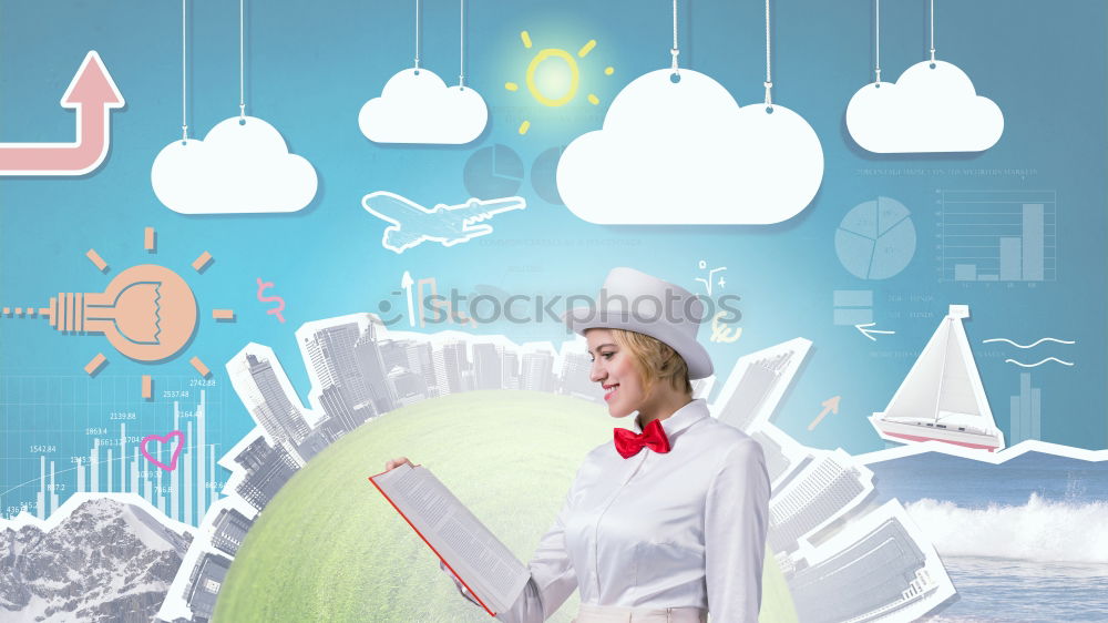 Similar – Image, Stock Photo Paper tarpaulin Joy