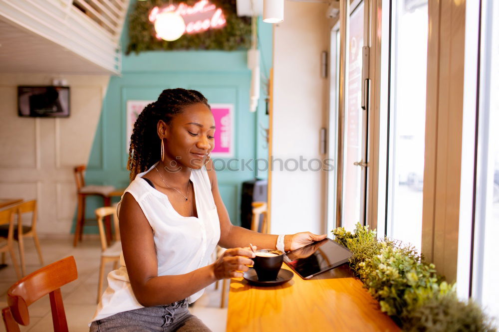 Similar – Image, Stock Photo Businessman using his laptop in the Cofee Shop.