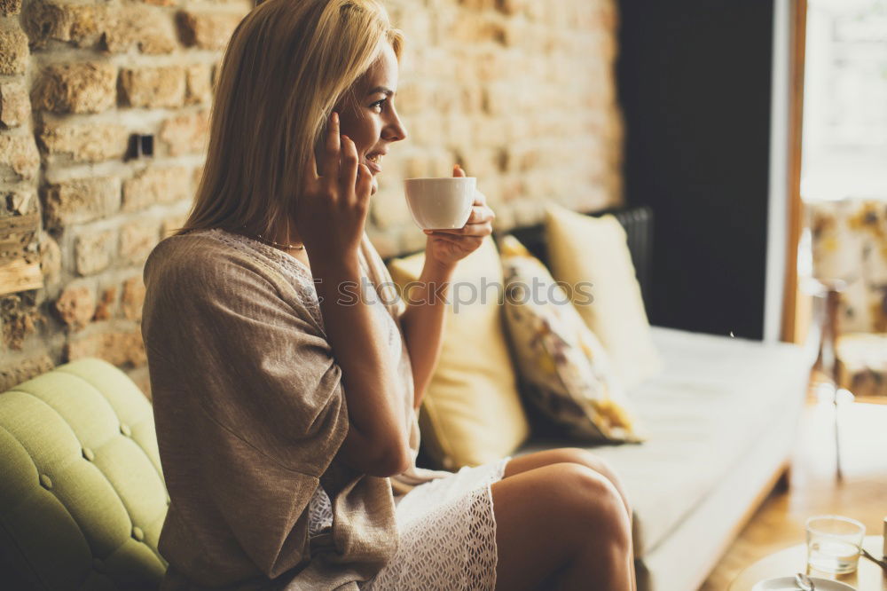 Similar – young sick woman healing at home