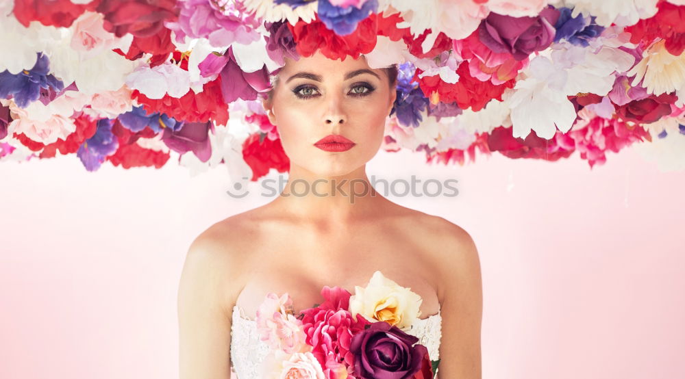 Similar – Image, Stock Photo flying flowers Feminine