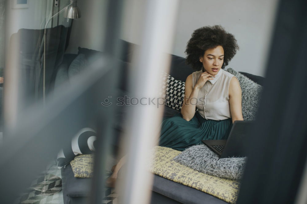 Similar – Image, Stock Photo Pretty stylish woman putting on cap
