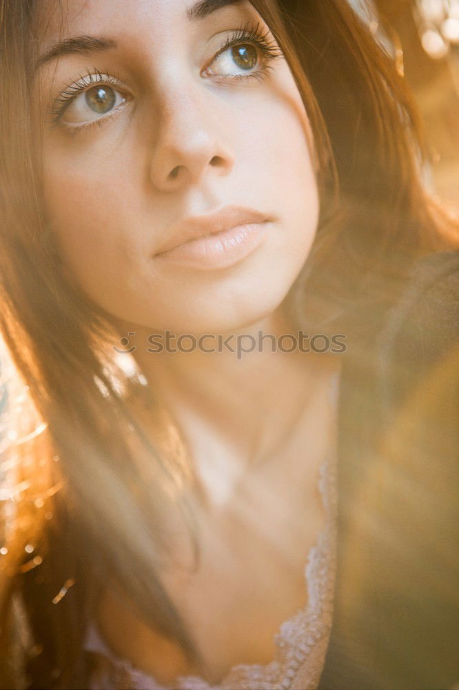 Similar – Natural portrait of young girl