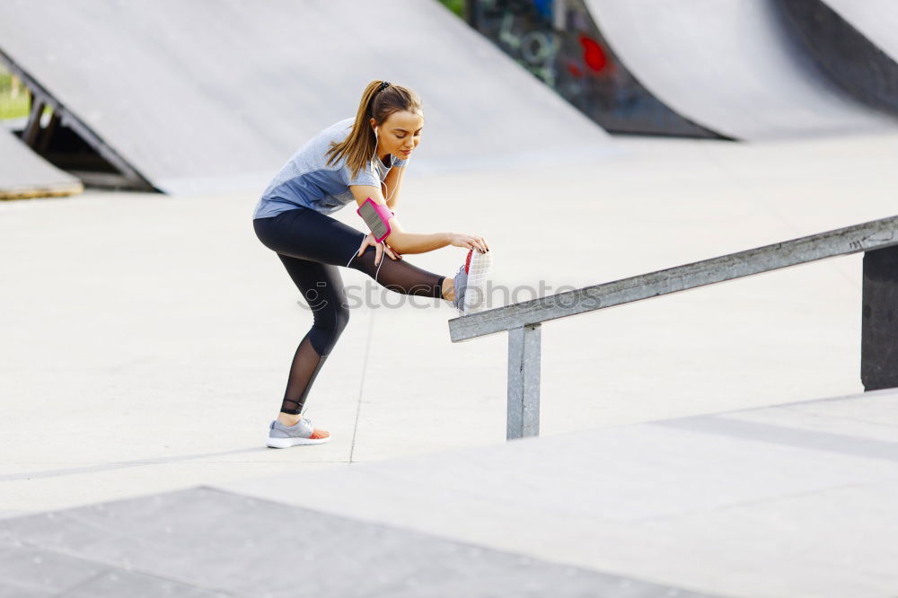 Similar – Image, Stock Photo Skater Girl Skateboarding