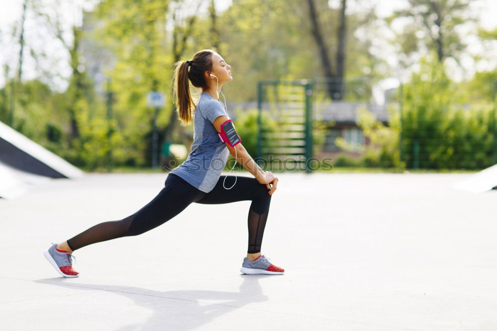 Similar – Image, Stock Photo stretching Lifestyle
