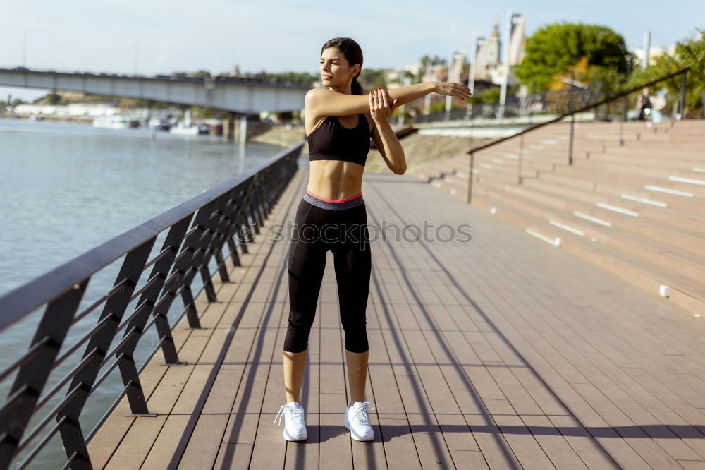 Similar – Image, Stock Photo athletic woman resting