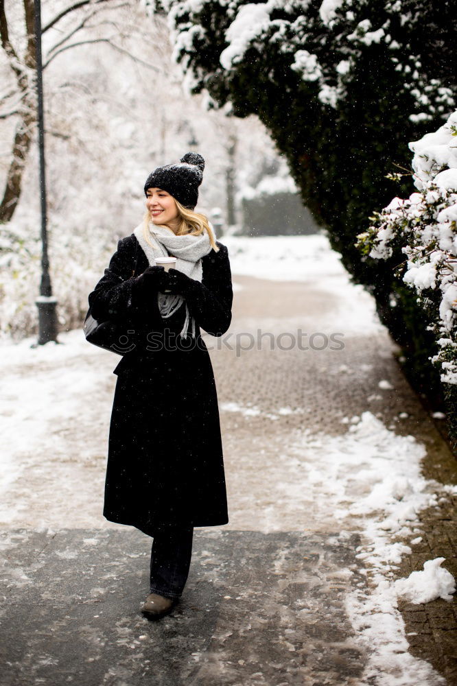 Similar – Image, Stock Photo Pedestrian in autumn