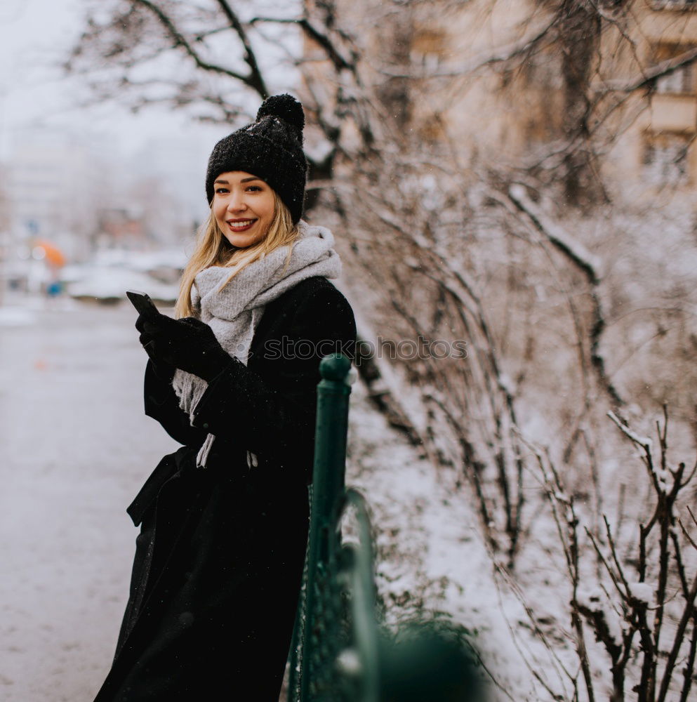 Similar – Image, Stock Photo Portrait of blonde girl in the city