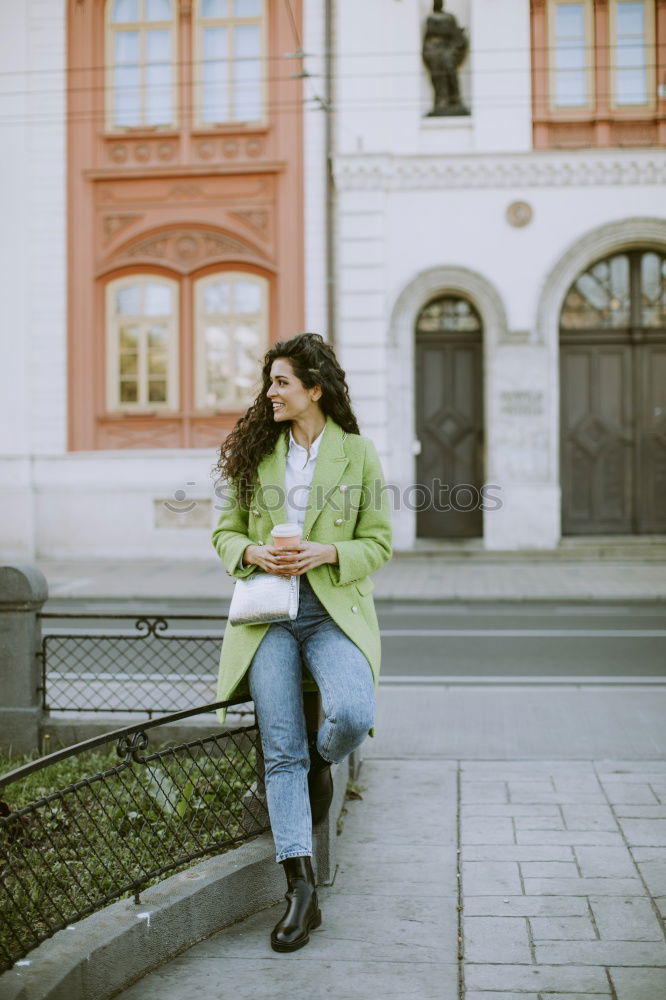 Similar – Image, Stock Photo Man posing with girlfriend on street