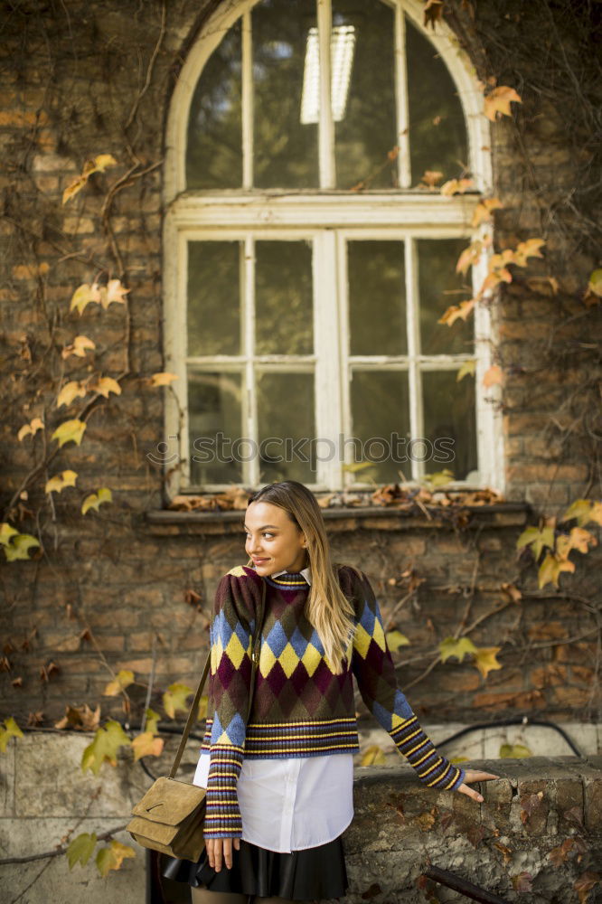 Similar – Image, Stock Photo fresh breeze… blonde, winter, hair tousled