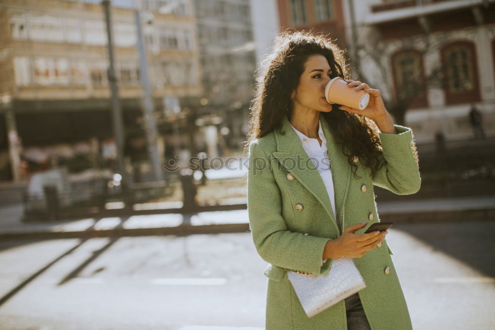 Similar – Image, Stock Photo Portrait of woman with sunglasses in street