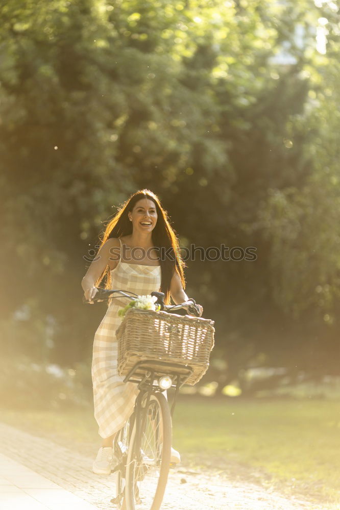 Similar – Image, Stock Photo Who loves his bike, pushes it