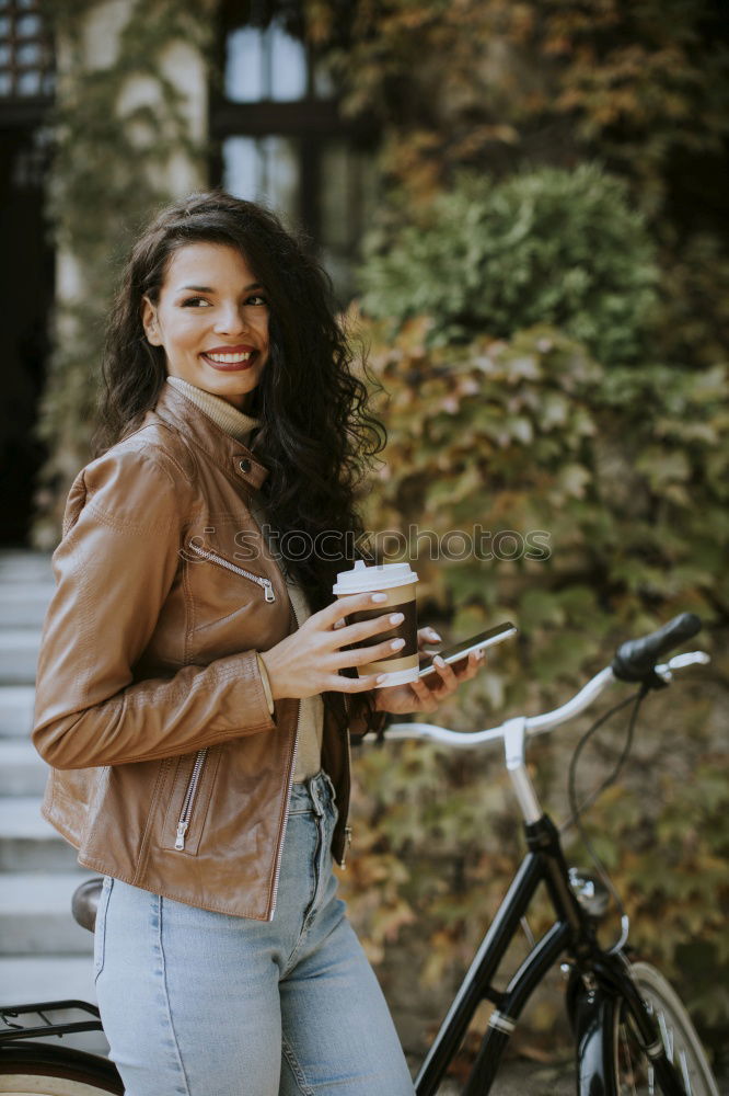 Similar – Happy couple on street