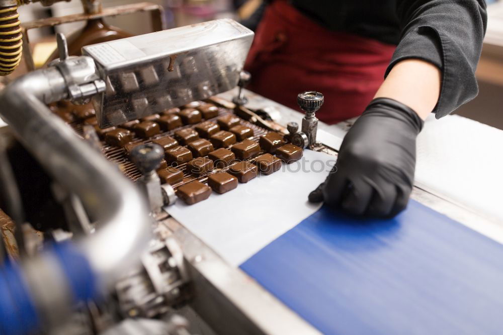 Similar – Image, Stock Photo close up view of woman hand in pastry