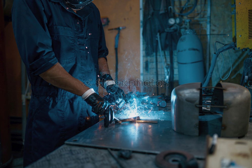 Similar – Image, Stock Photo worker welding