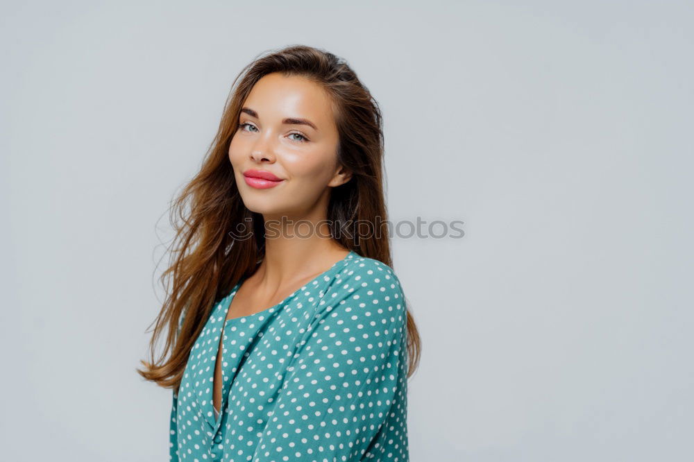 Similar – Image, Stock Photo Beautiful young businesswoman looking at camera.