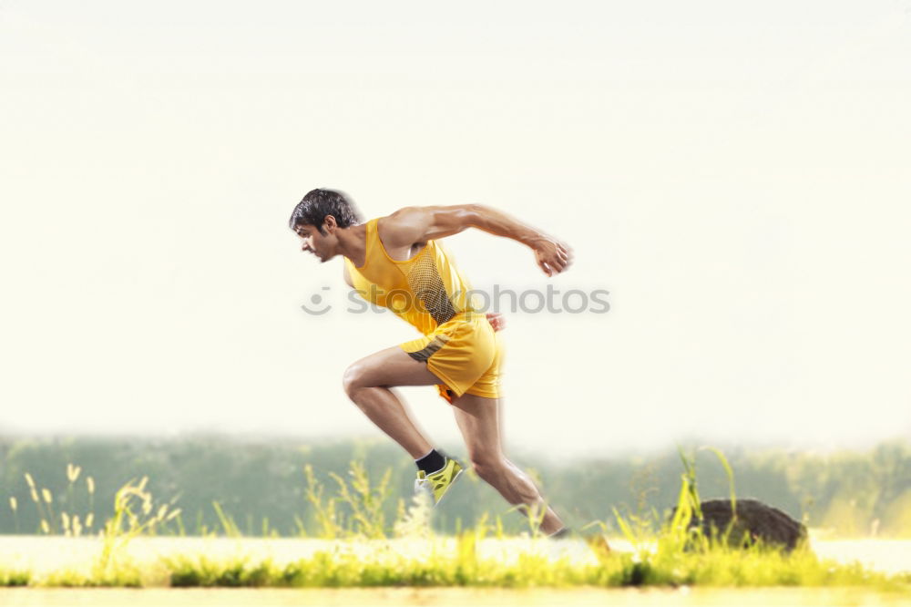 Similar – Image, Stock Photo Fitness black man exercising push ups outdoors