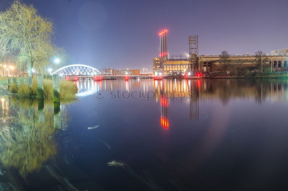 Similar – Image, Stock Photo View over the Warnow to Rostock.