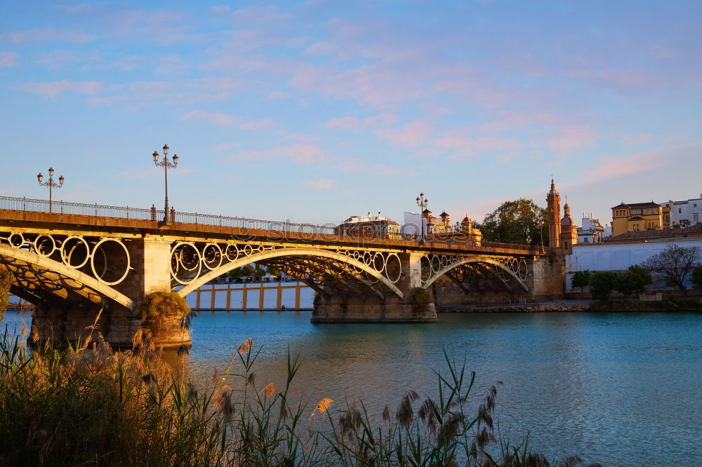 Similar – Image, Stock Photo Bridge across Seine river