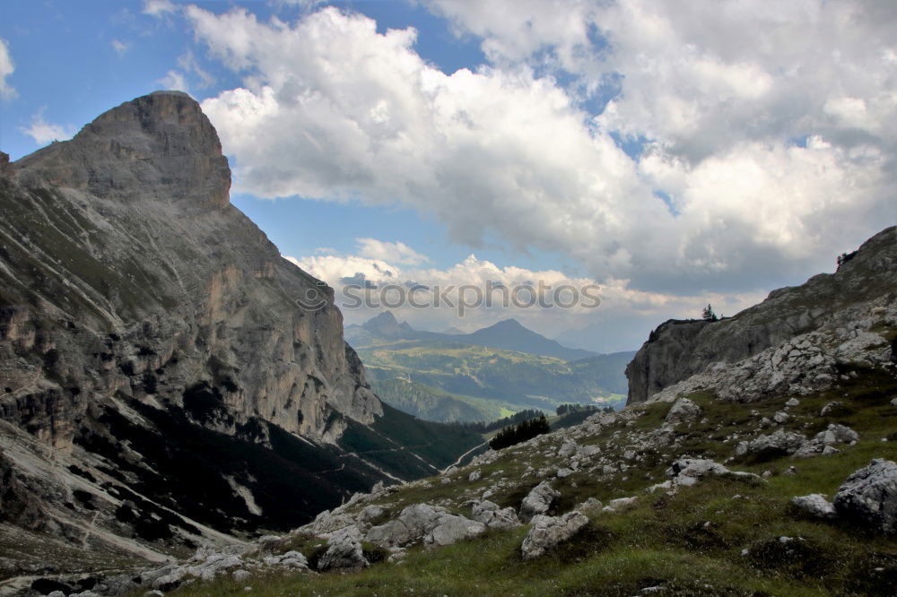 Similar – Panorama with waterfall