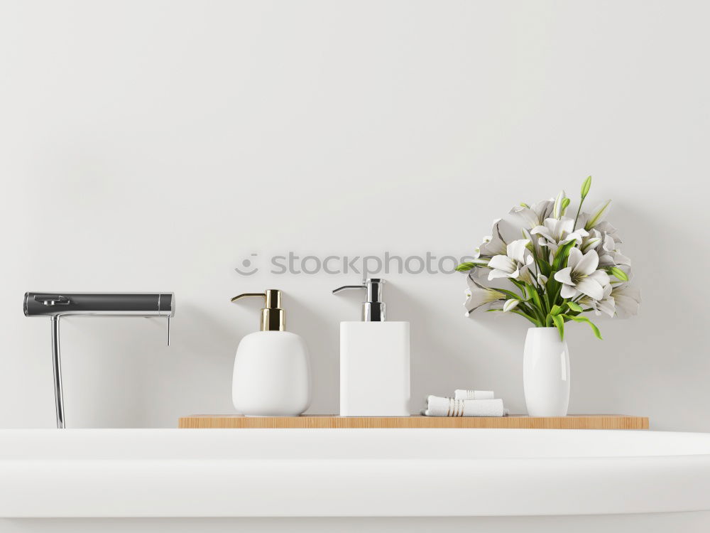 Similar – Image, Stock Photo Bathroom with bathtub and spa and wellness products