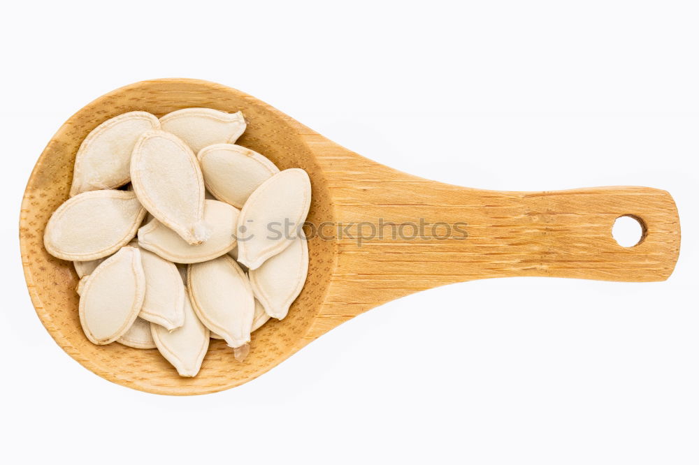 Similar – Soy beans on wooden spoon and wooden table